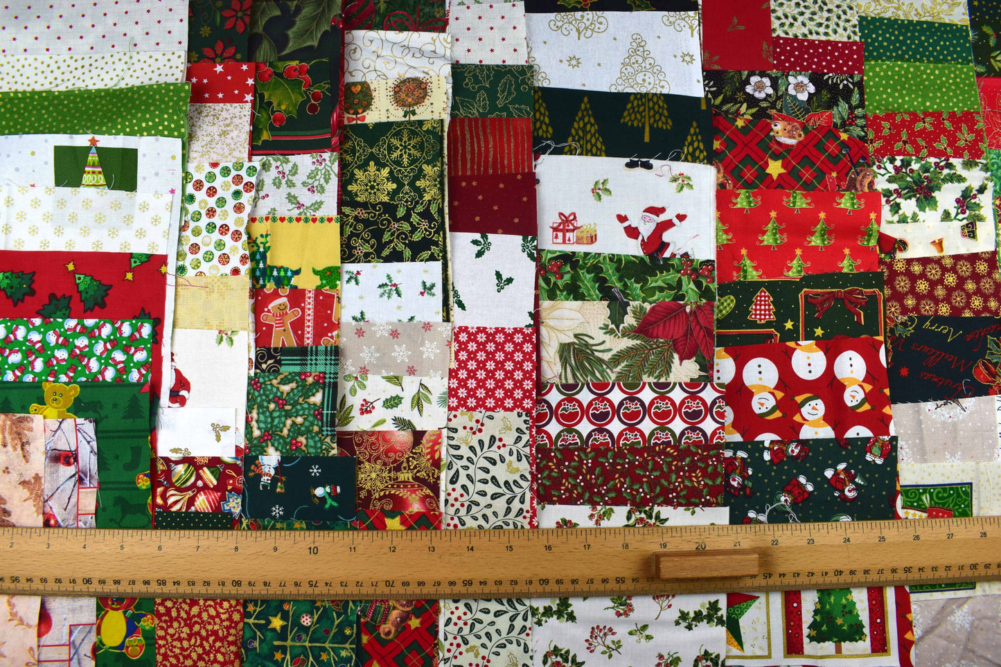 Christmas Quilting Fabric Scrap Bag: Random Pieces, Quilting Supplies - The Quilt Sanctuary