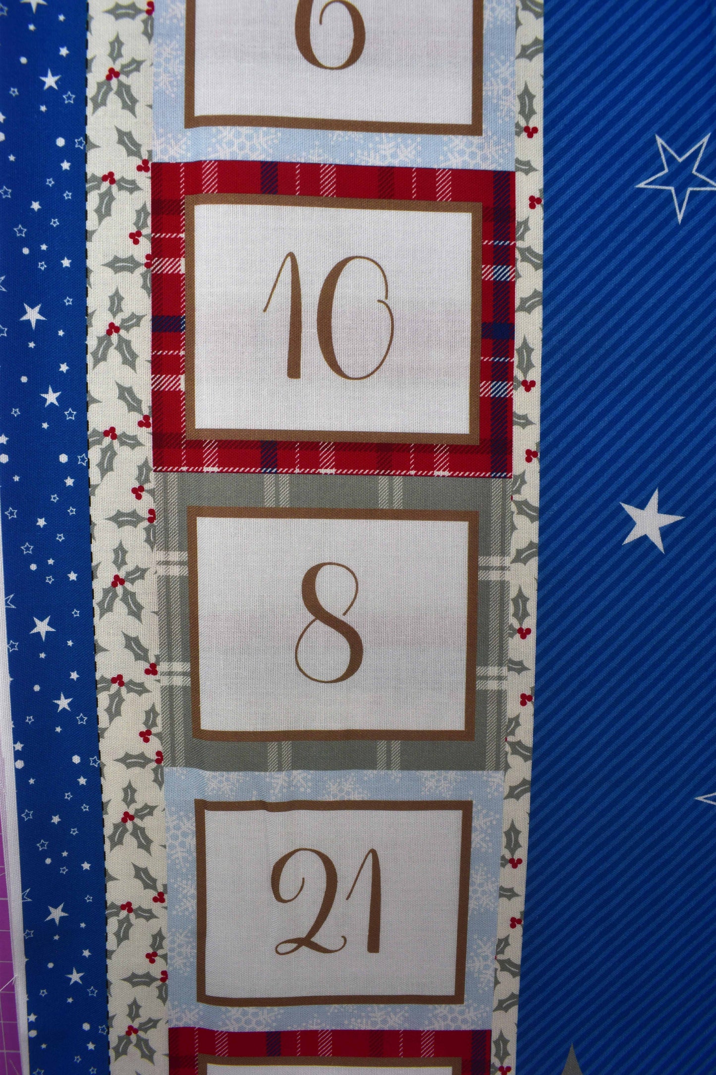 Reusable Santa Advent Calendar Fabric Panel – Quilting Craft Christmas Sew