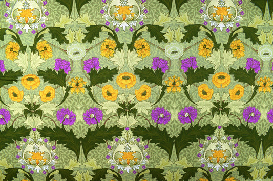 William Morris Olive Orchard, Myrtle cotton Quilting Fabric  - Price by the Half Metre - The Quilt Sanctuary