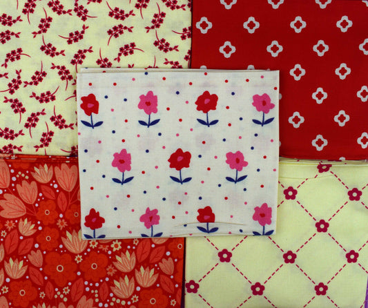 Yellow fat Quarter Bundle, amber blender fabric, quilting fabric