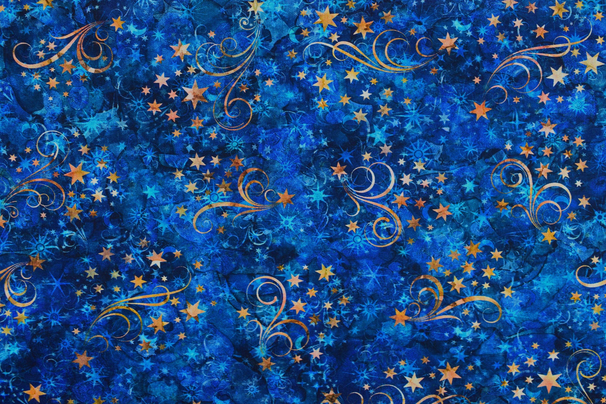 Blue star extra wide Quilting fabric, cotton fabric -  Price by the Half Metre - The Quilt Sanctuary