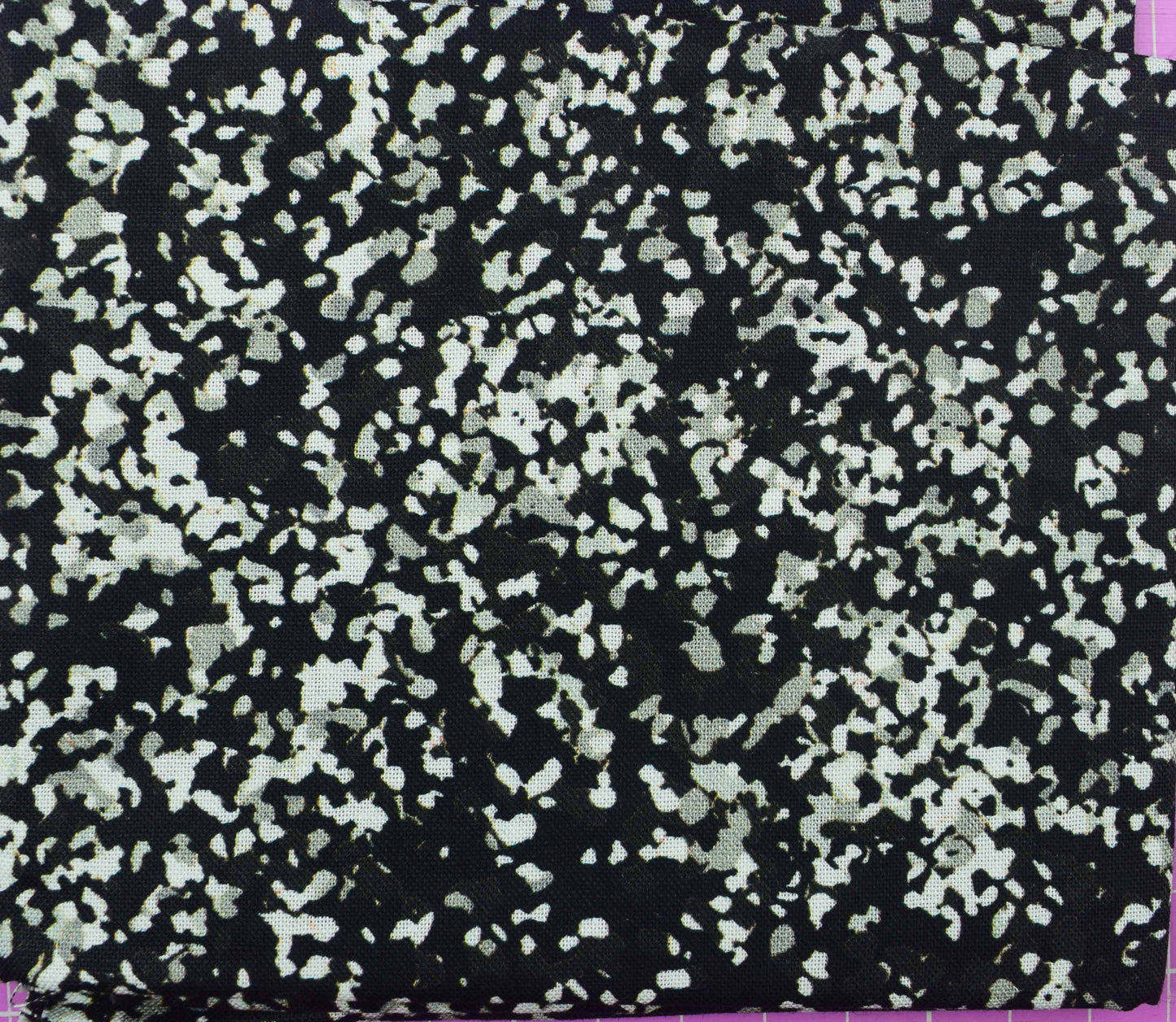 Black and White Abstract Fat Quarter Bundle – Floral, Marble & Textured Prints
