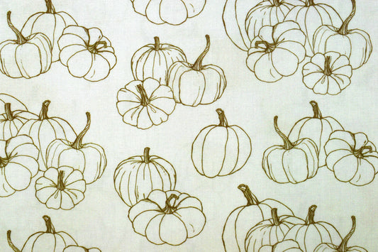 Pumpkin Pattern Quilting Fabric - Price by Half Metre