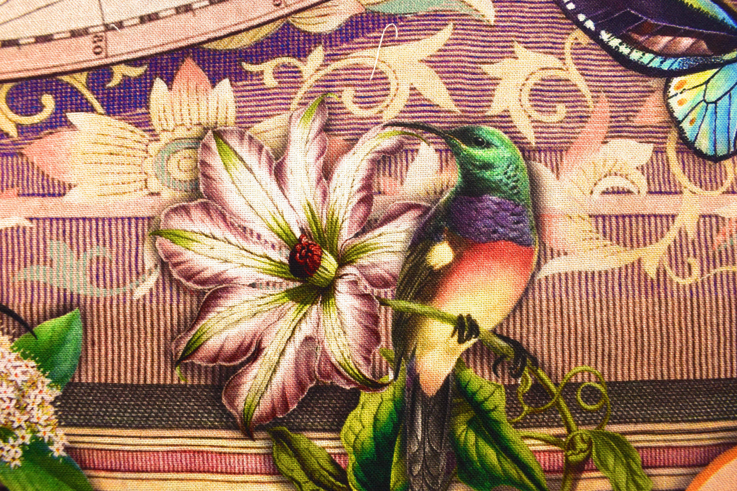 world map fabric, Quilting  panel, cotton fabric, Robert Kaufman, Library of Rarities - The Quilt Sanctuary