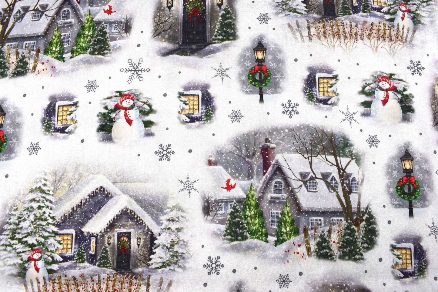 Traditional Christmas fabric, Cotton Quilting Fabric,  Price by the Half Metre - The Quilt Sanctuary