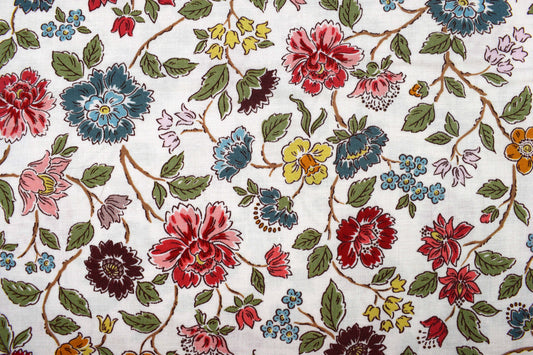 Northanger Abbey floral cotton quilting fabric inspired by Jane Austen - Price by Half Metre - The Quilt Sanctuary
