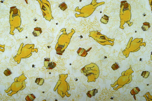 Winnie the pooh Quilting Fabric  -  Price by the Half Metre