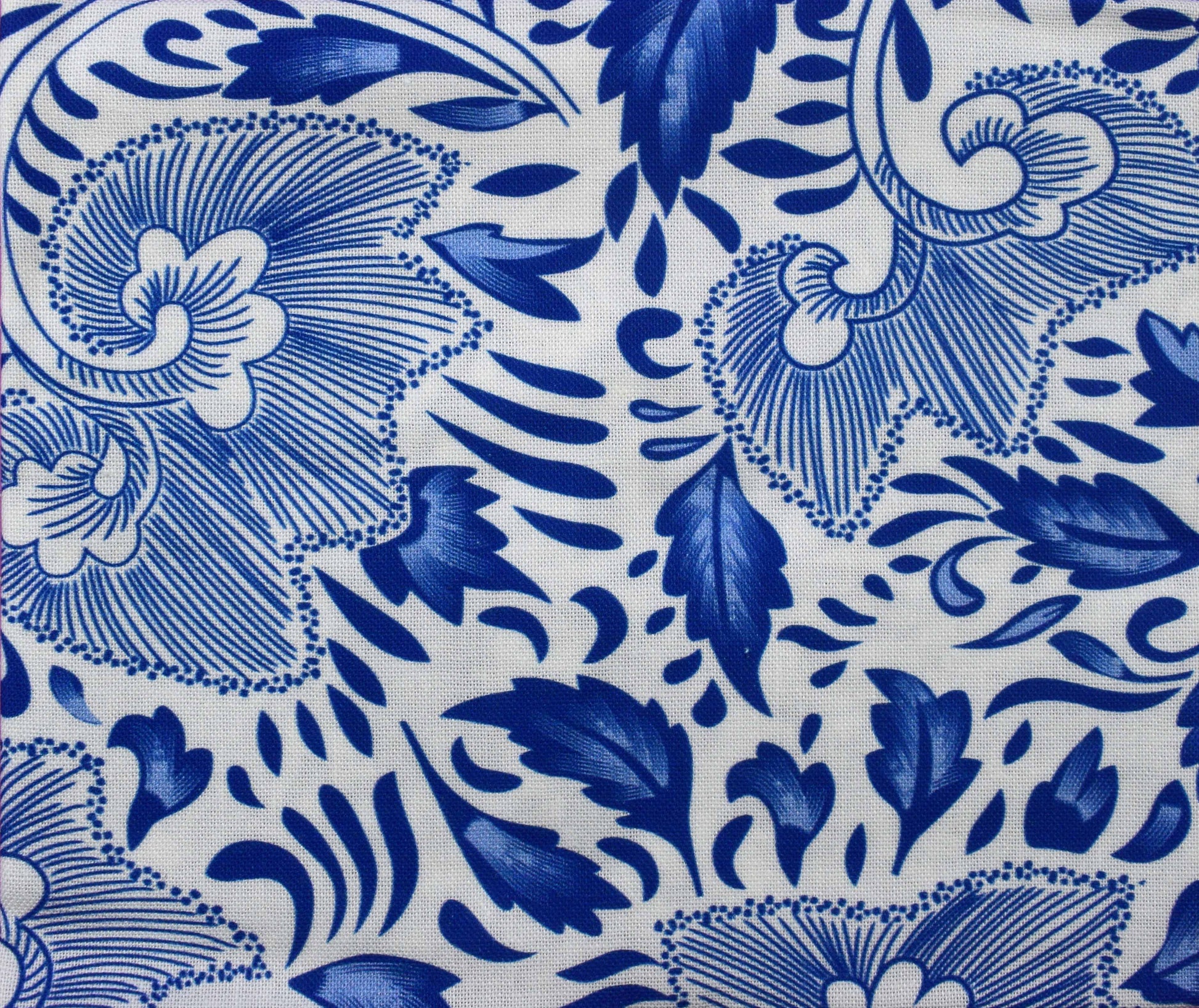 Blue and white Floral fat Quarter Bundle, Ornamental blues, quilting fabric - The Quilt Sanctuary