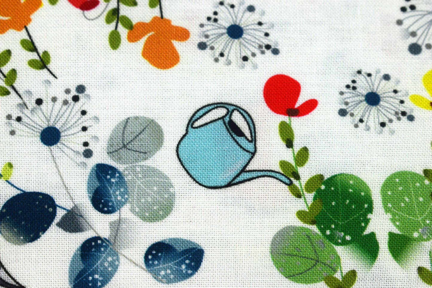 Garden Tools & Flowers Fabric for Quilting and Crafts - Price by Half Metre