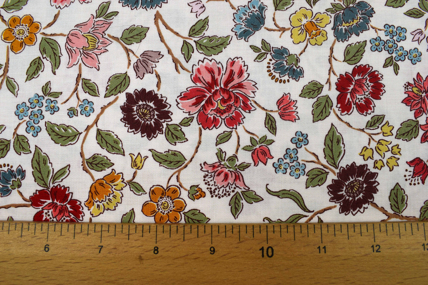 Northanger Abbey floral cotton quilting fabric inspired by Jane Austen - Price by Half Metre