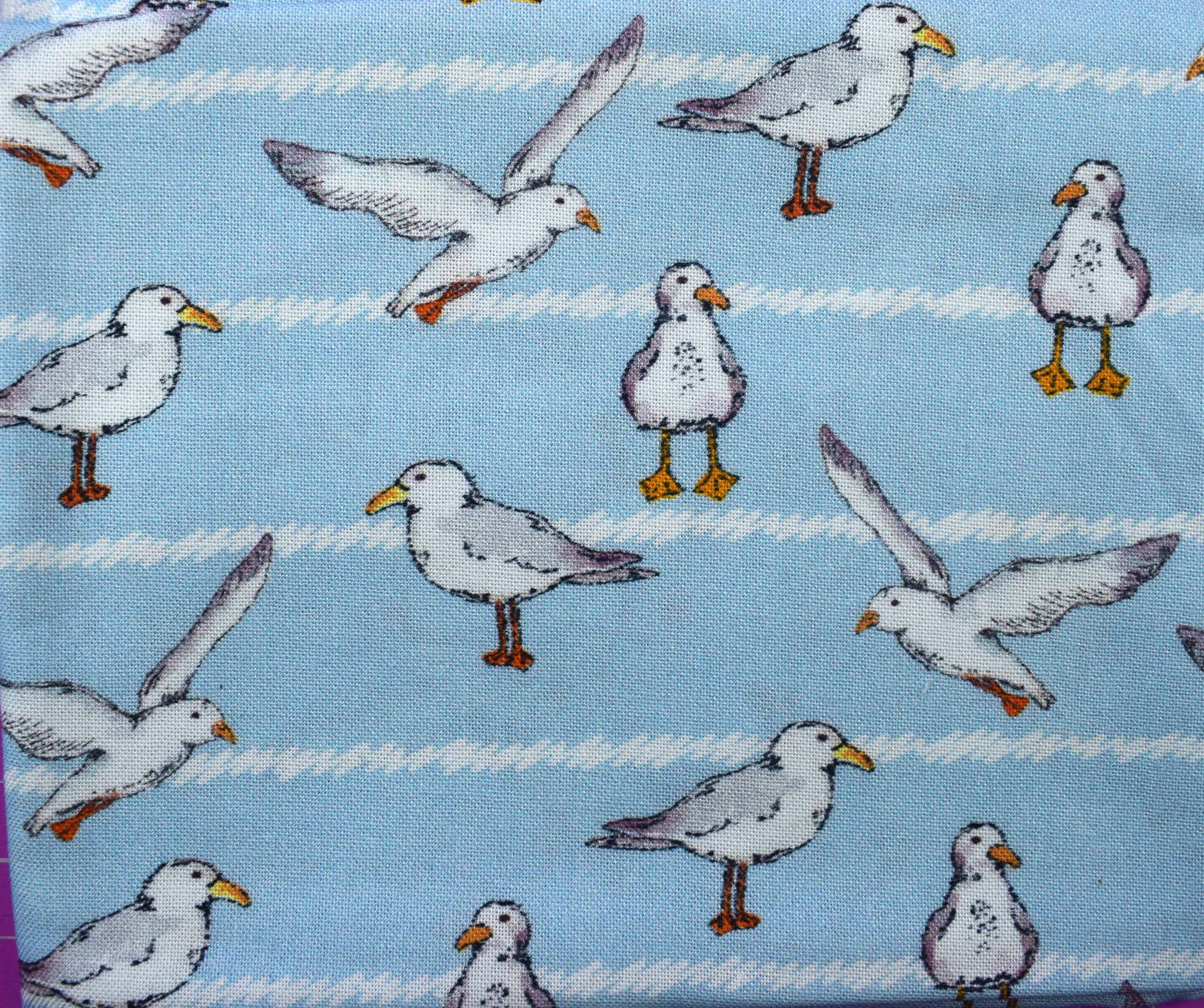 Beach Day Fabric Fat Quarter Bundle 4pc Seagull Ice Cream Sprinkles Quilting Cotton - The Quilt Sanctuary