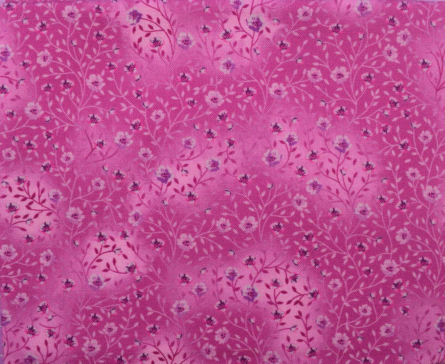 Red Purple Pink Floral Fat Quarter Bundle, Quilting Cotton Fabric Set