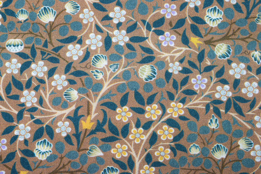 William Morris Clover Mural fabric,  Cotton Quilting fabric, Kelmscott Garden -  Price by the Half Metre