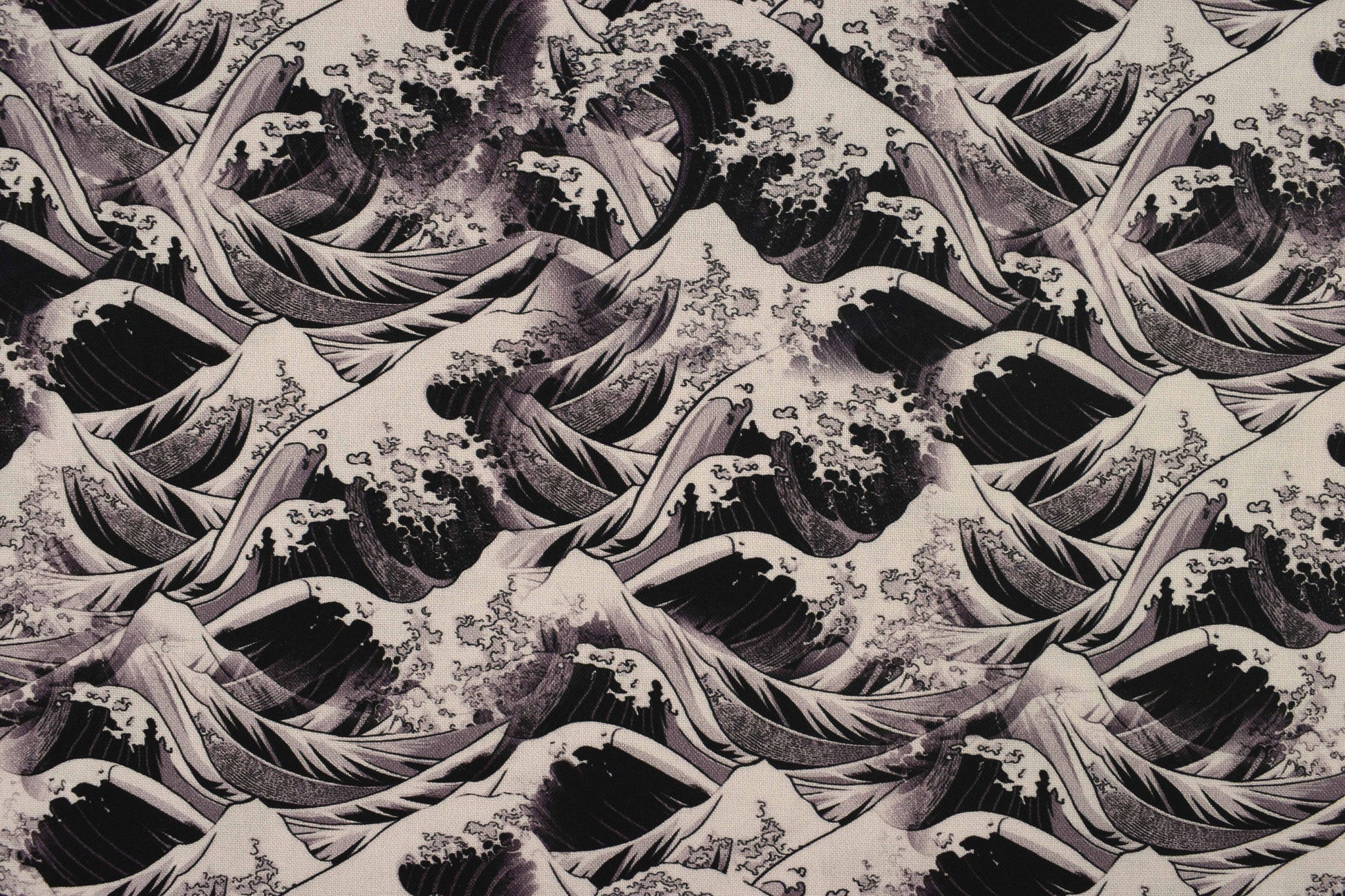 Waves Cotton Quilting Fabric, tempest Tide - Price by Half Metre - The Quilt Sanctuary