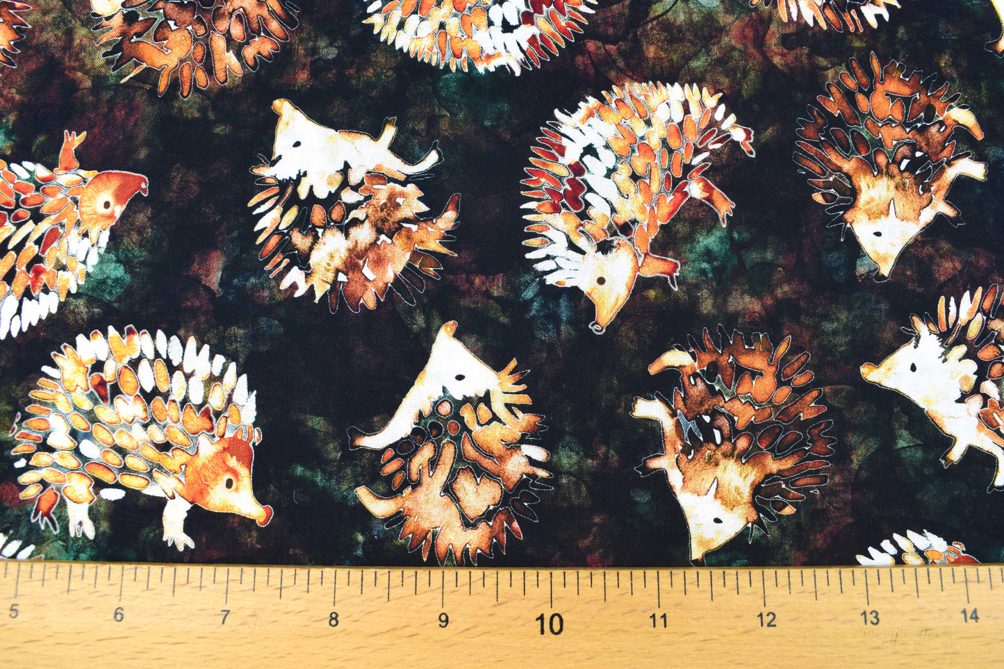 Hedgehog fabric, Quilting fabric, cotton fabric -  Price by the Half Metre