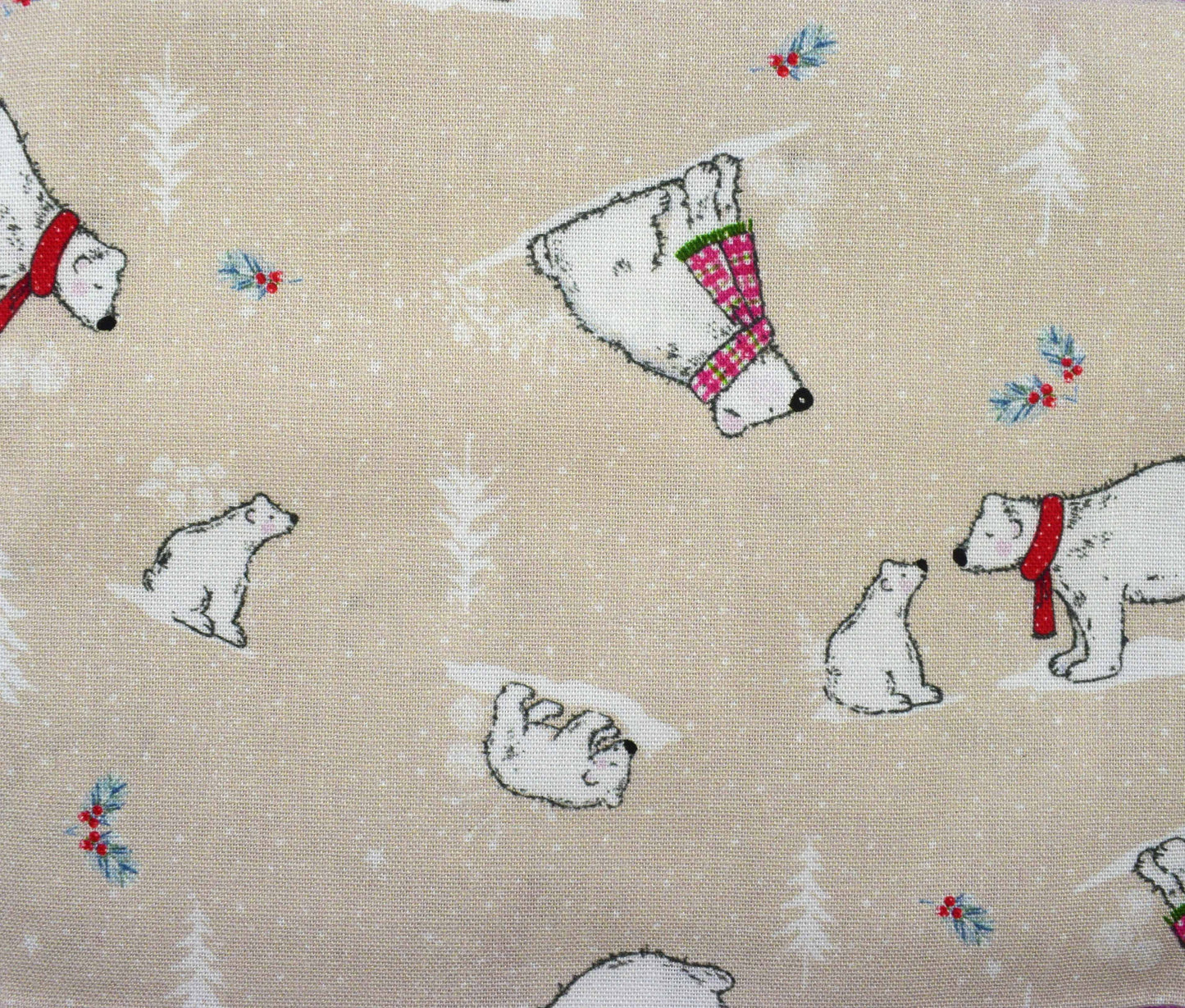 Christmas Polar Bear Cotton Fat Quarter Bundle – Winter Quilting Fabrics