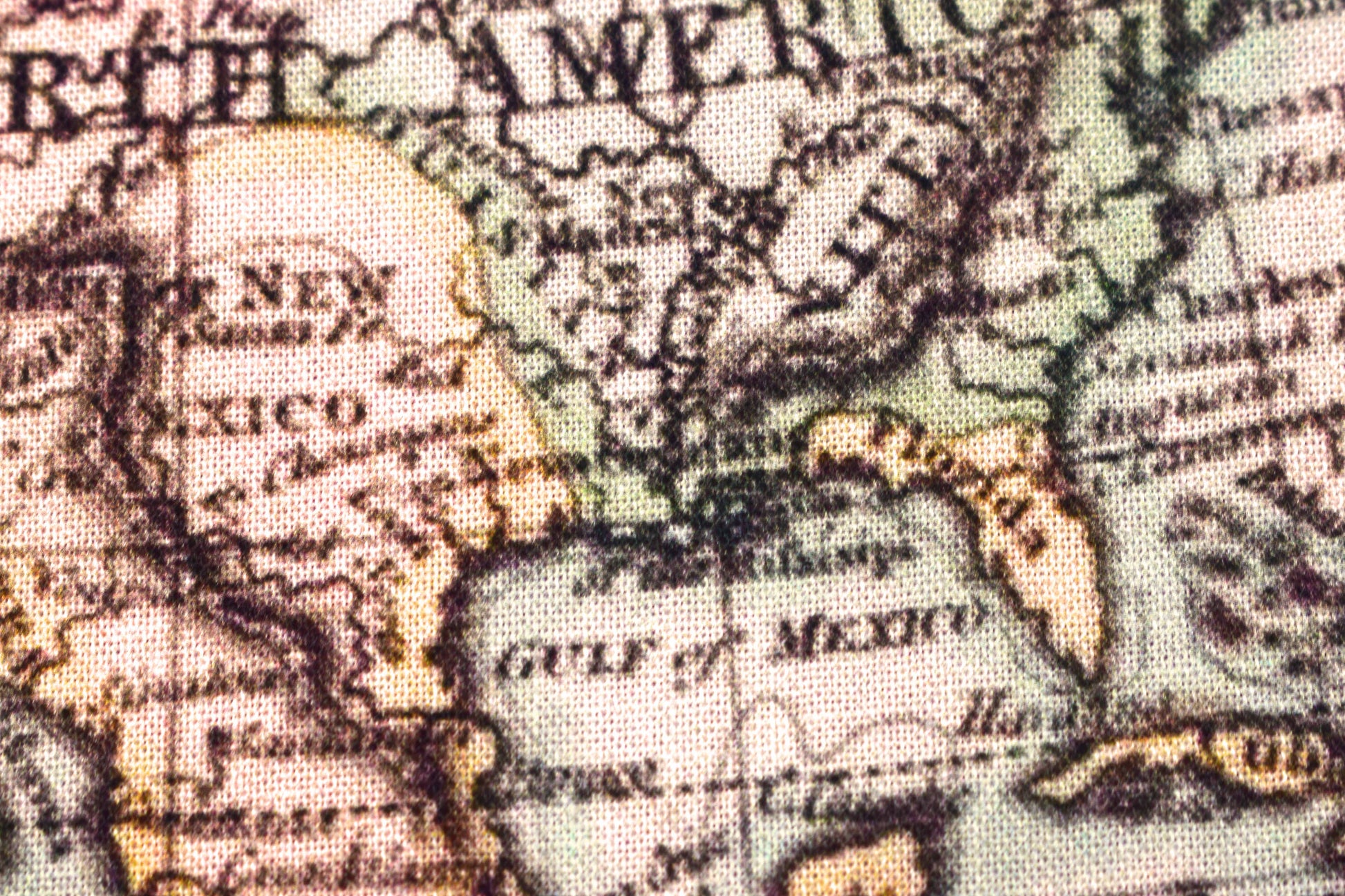 world map fabric, Quilting  panel, cotton fabric, Robert Kaufman, Library of Rarities - The Quilt Sanctuary