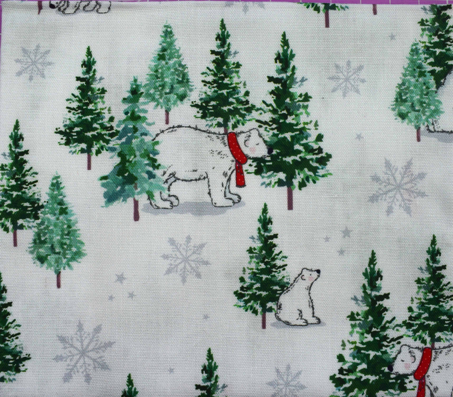 Christmas Polar Bear Cotton Fat Quarter Bundle – Winter Quilting Fabrics