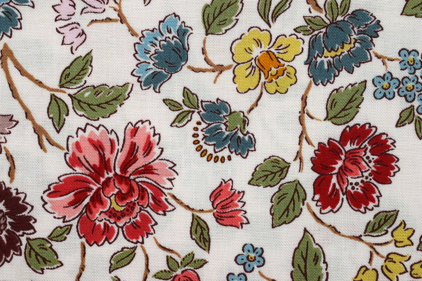Northanger Abbey floral cotton quilting fabric inspired by Jane Austen - Price by Half Metre