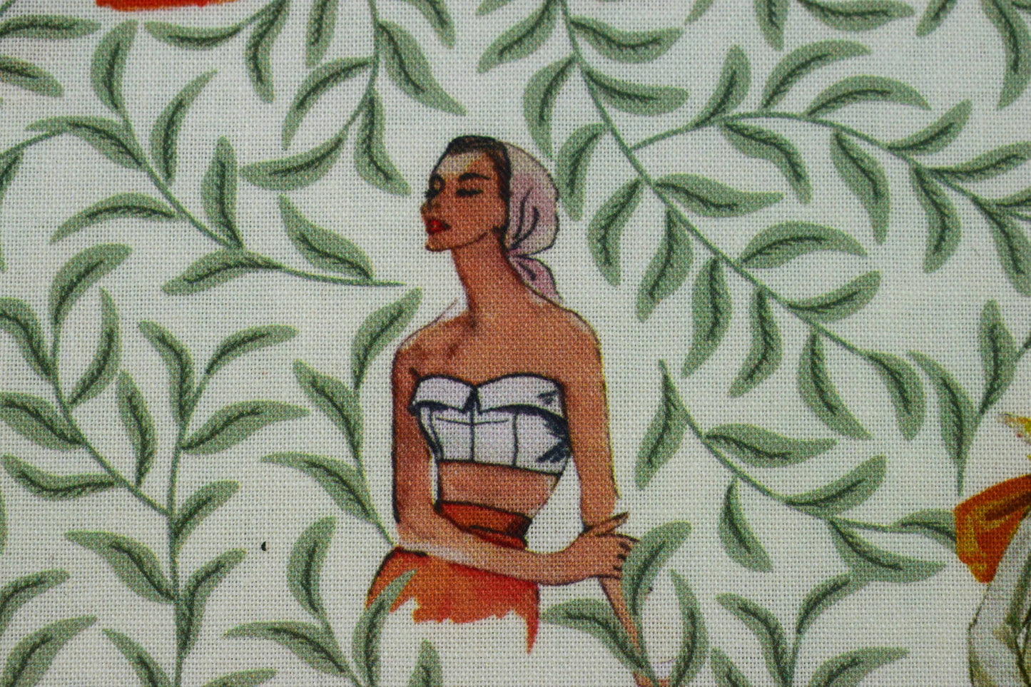 Beach Girls and Vine Quilting Fabric -  Price by the Half Metre
