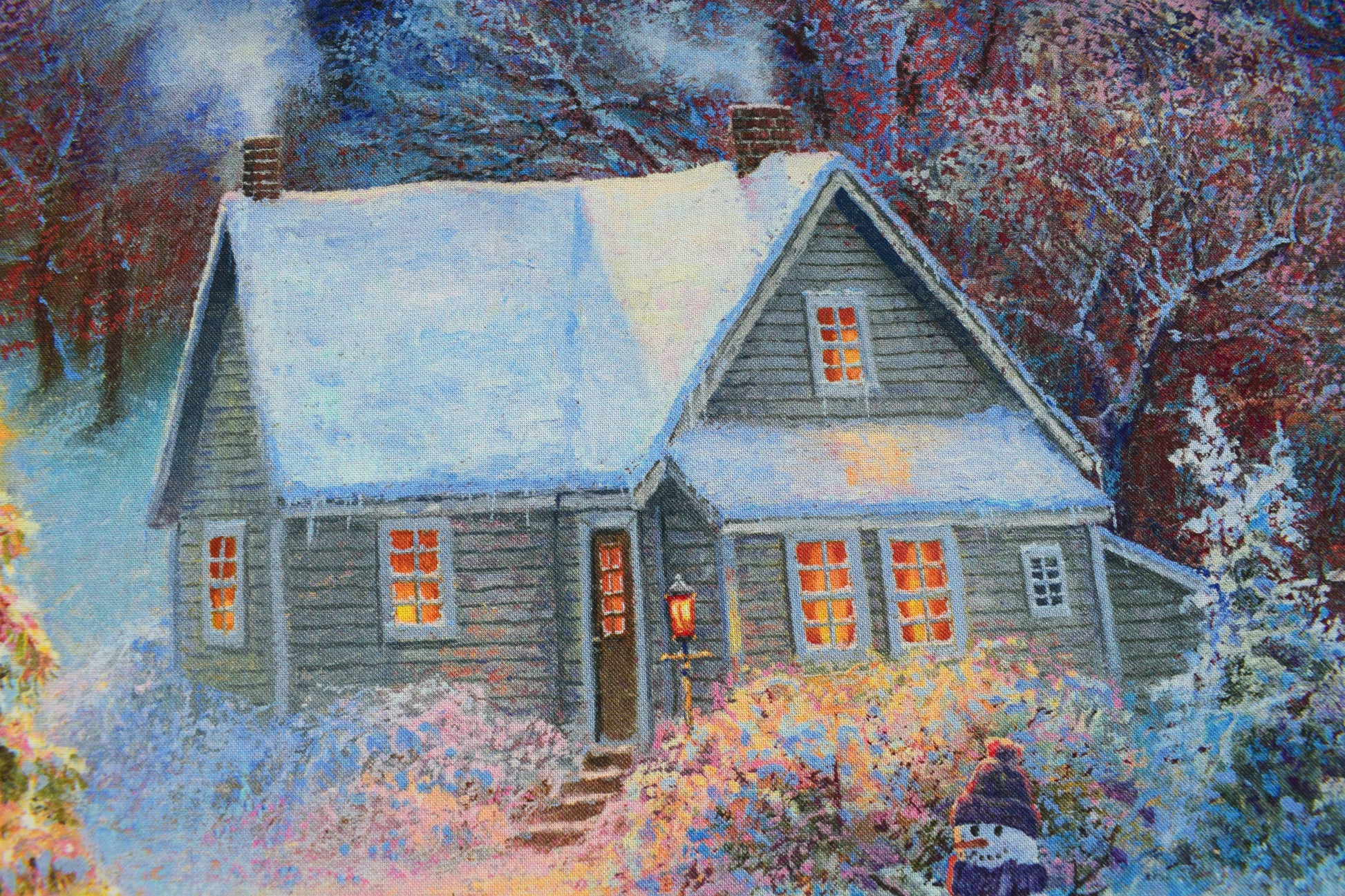 Night before Christmas  fabric panel, cotton Quilting  panel - The Quilt Sanctuary