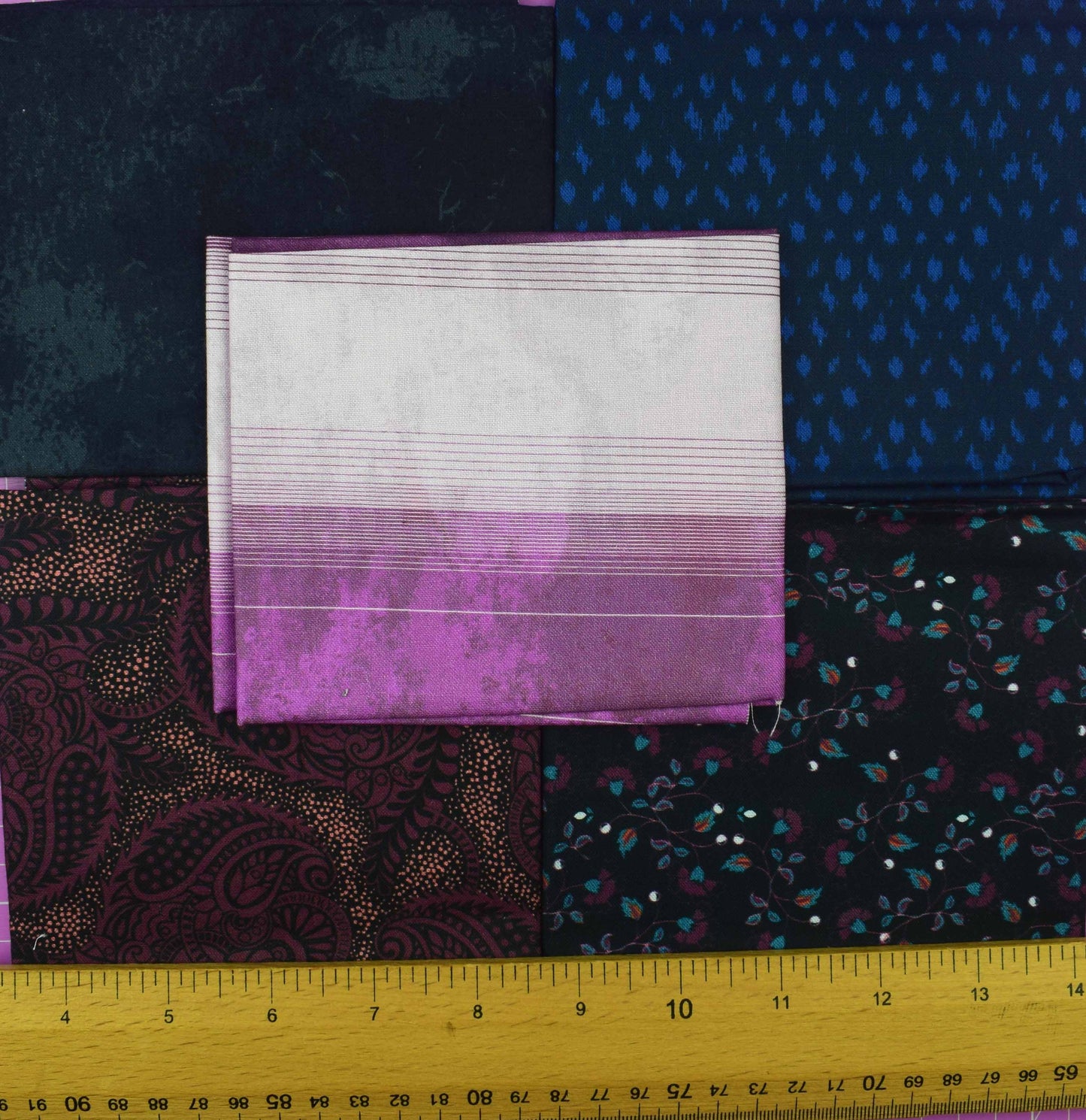Mixed Floral, Paisley & Geometric Fat Quarter Bundle in Jewel Tones