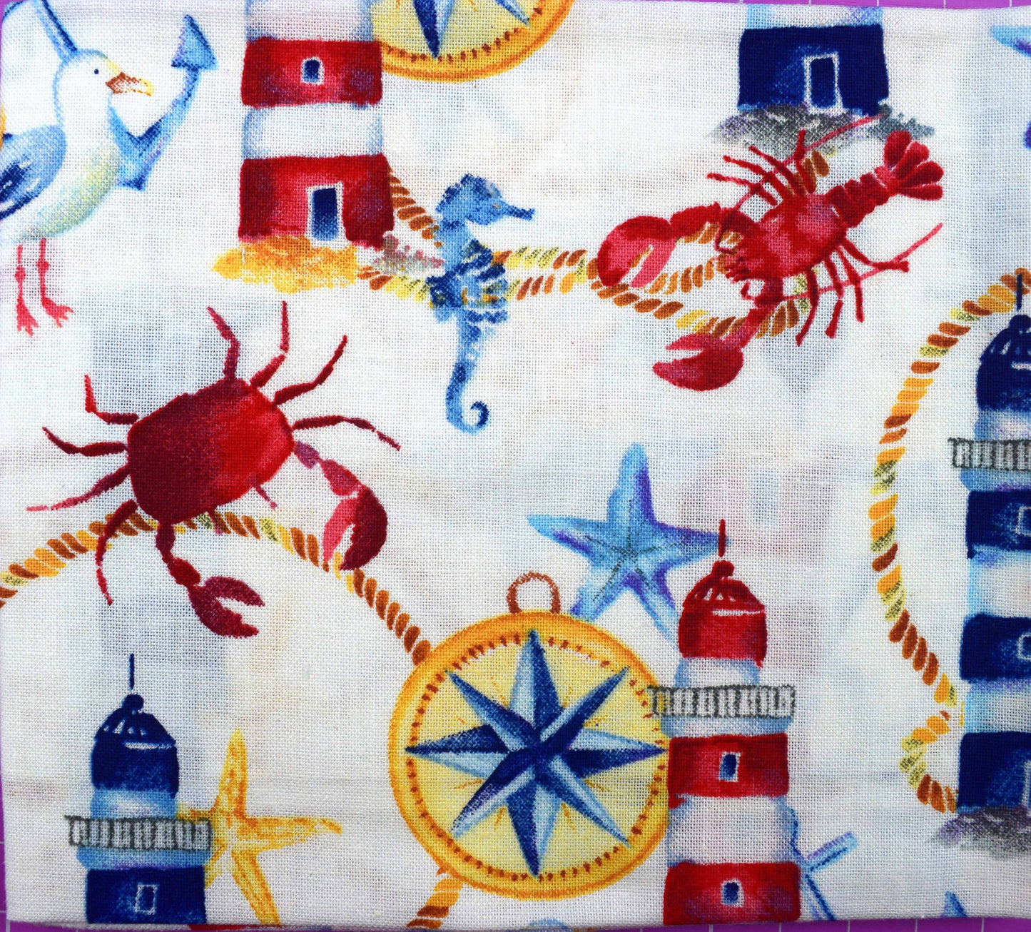 Lighthouse fat Quarter Bundle, seaside fabric, quilting fabric, cotton fabric - The Quilt Sanctuary