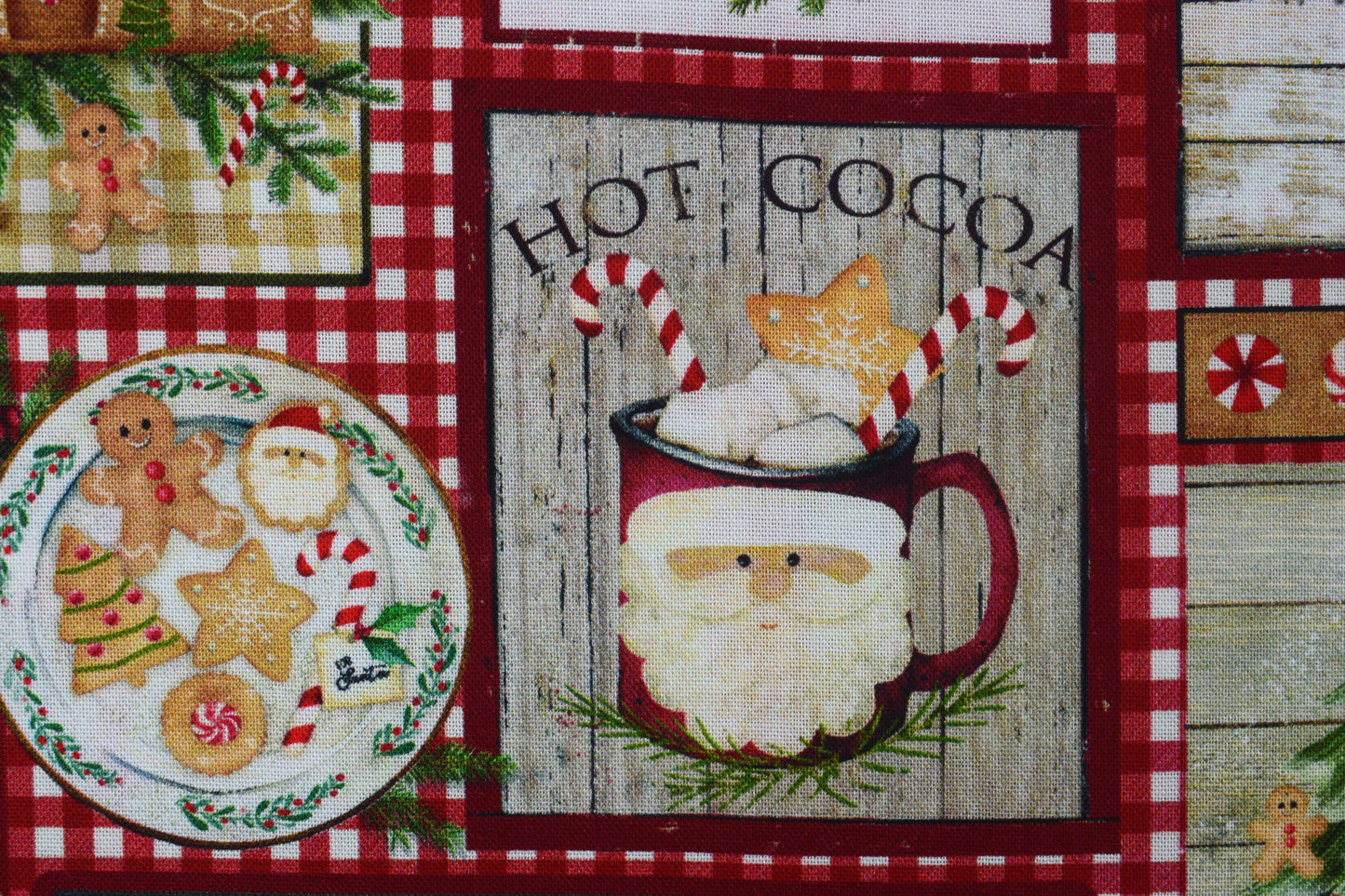 Gingerbread Holiday Cotton Fabric -  Price by the Half Metre