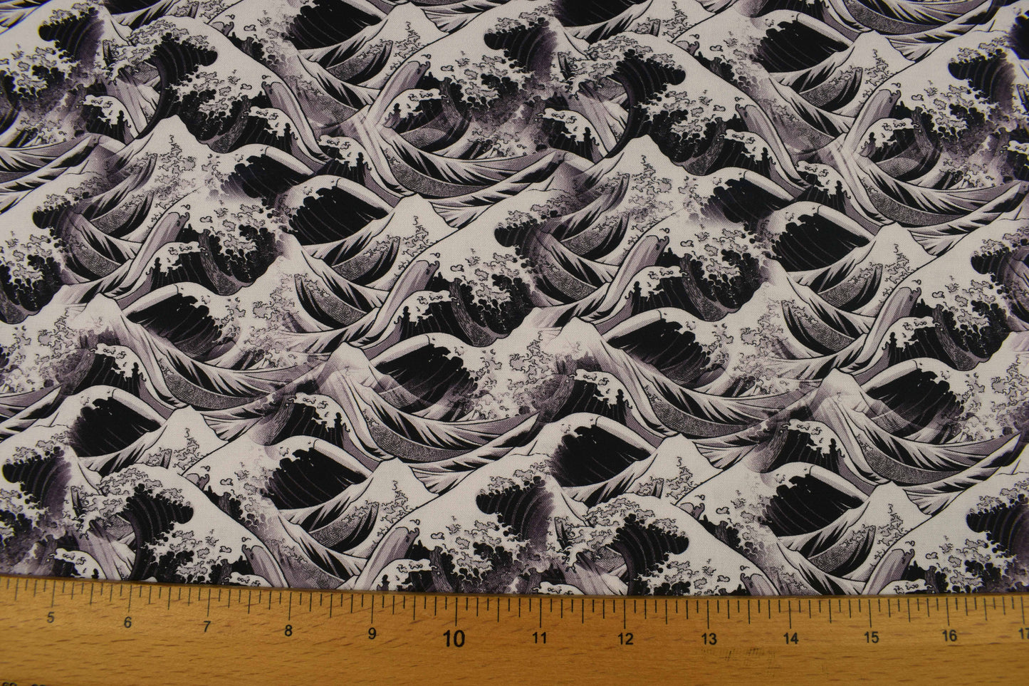 Waves Cotton Quilting Fabric, tempest Tide - Price by Half Metre - The Quilt Sanctuary