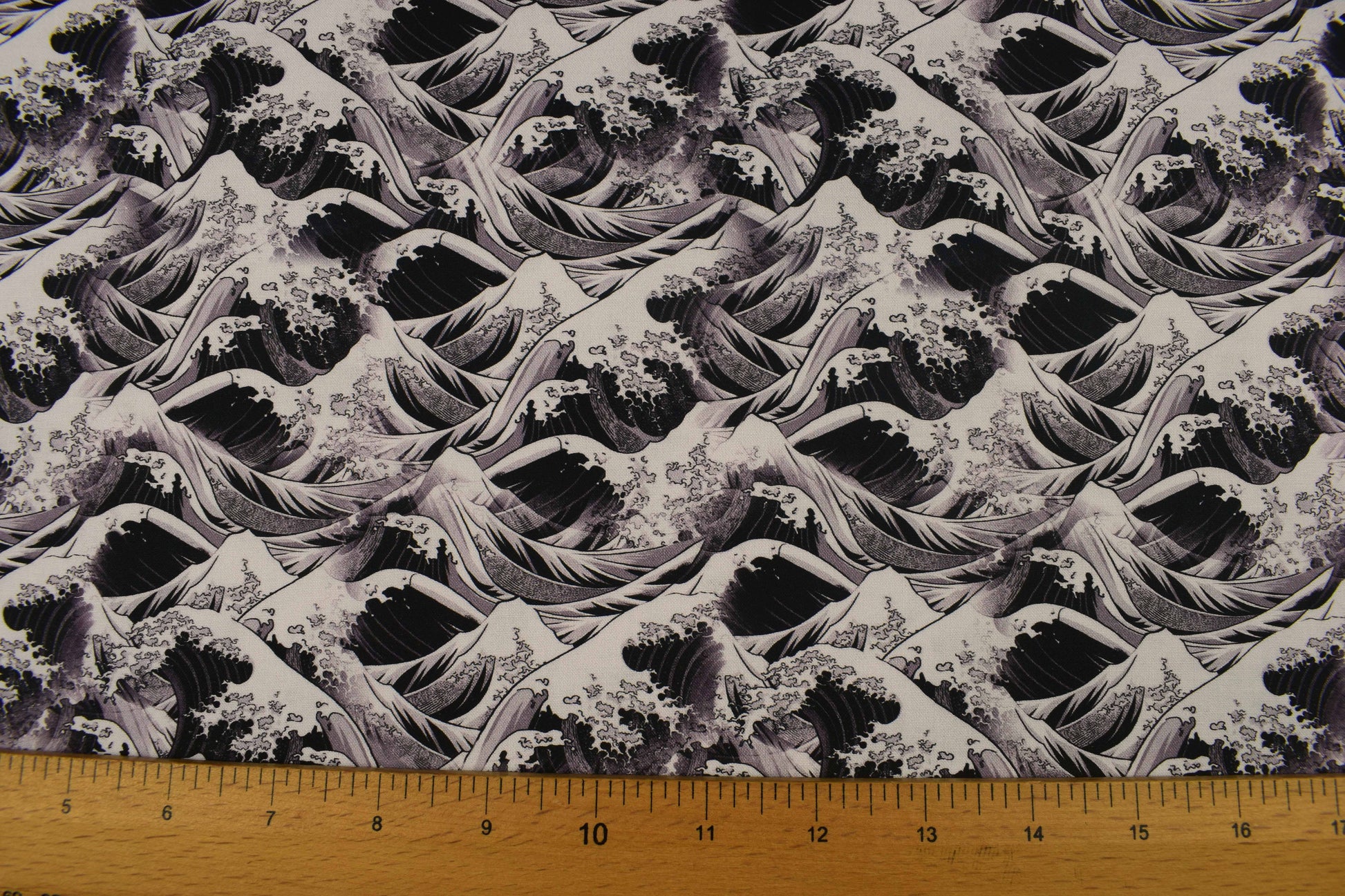 Waves Cotton Quilting Fabric, tempest Tide - Price by Half Metre - The Quilt Sanctuary