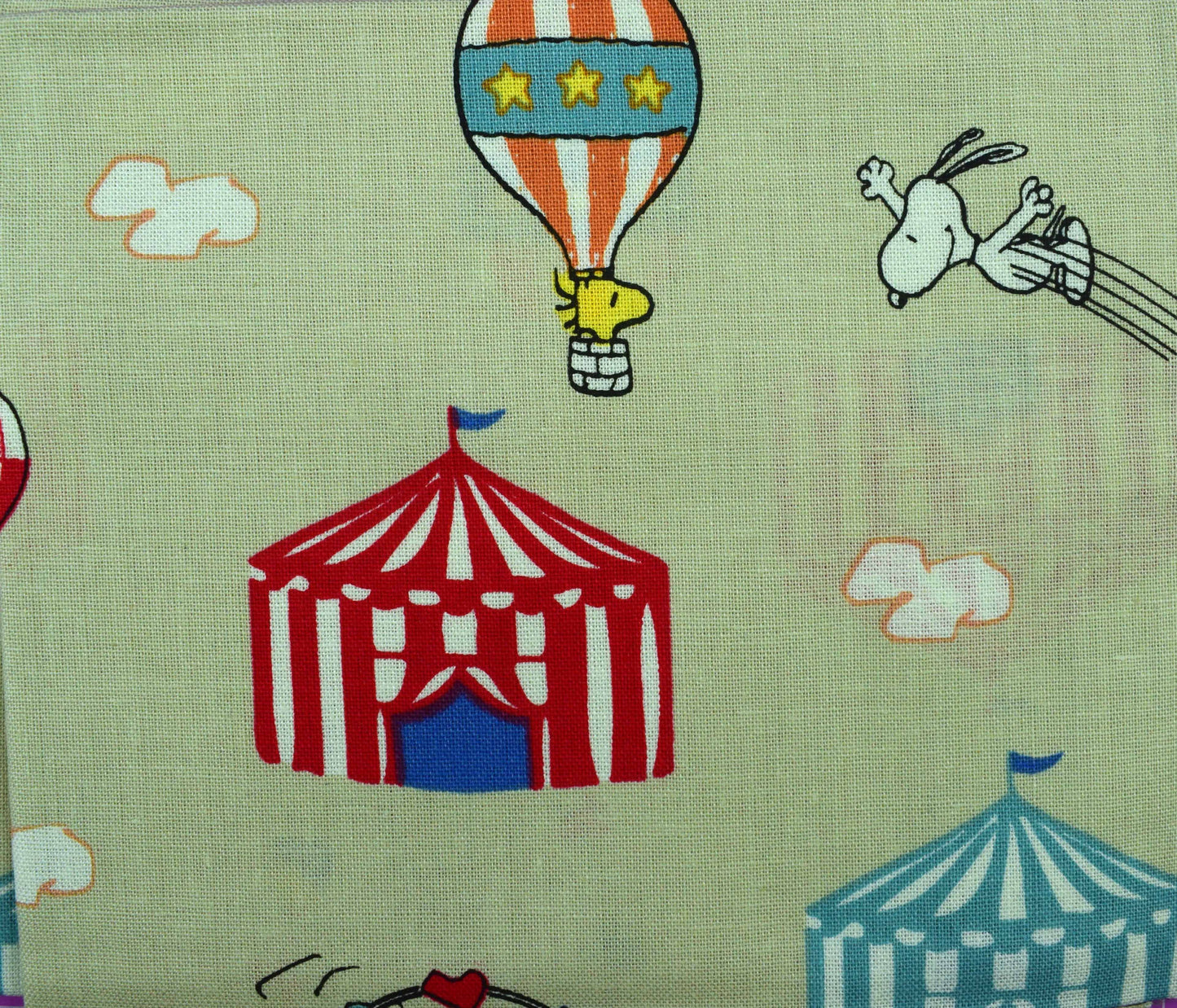 Snoopy Circus, Peanuts Fat quarter Bundle, Cotton quilting fabric - The Quilt Sanctuary