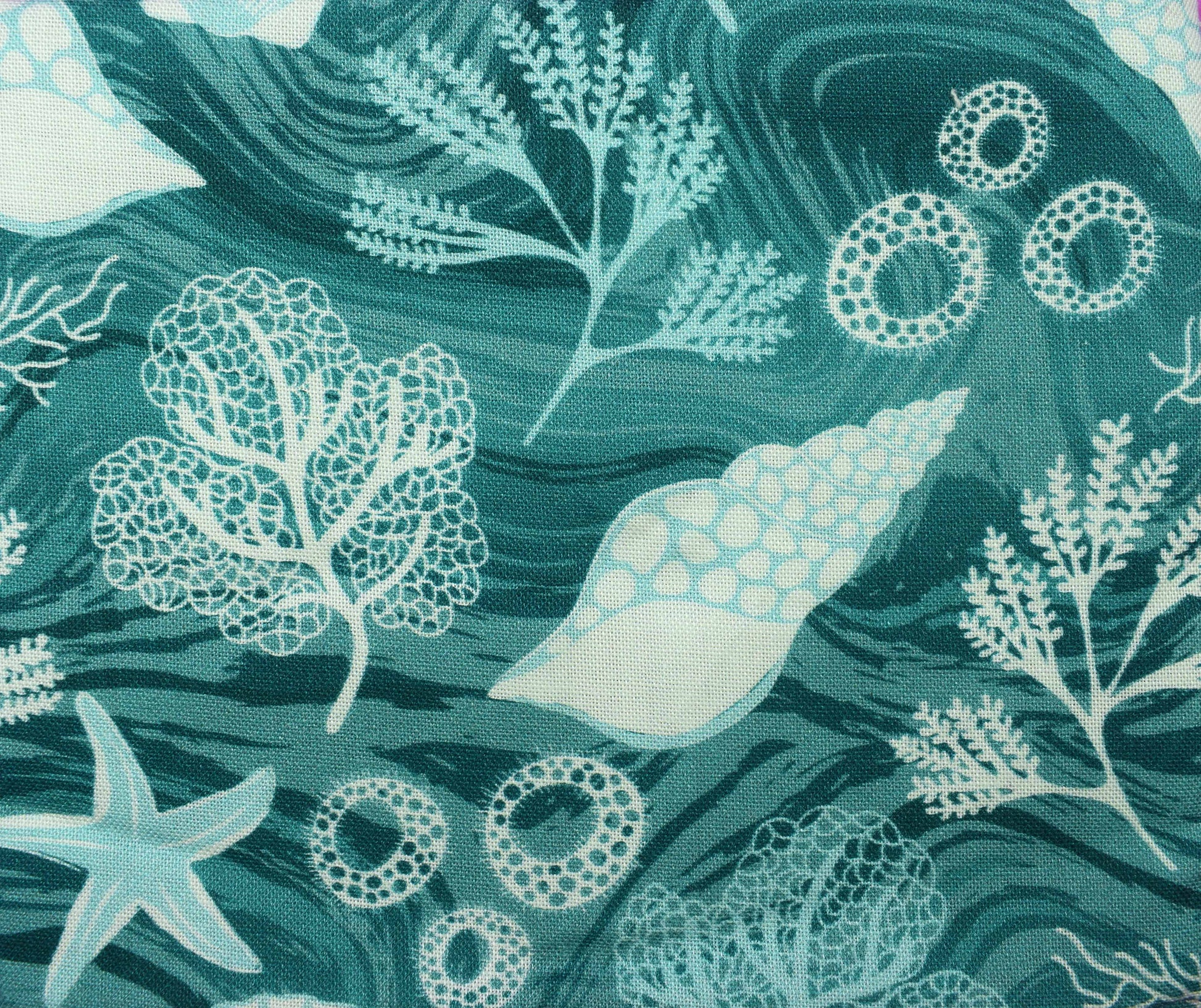 Coral Reef fat Quarter Bundle, Tranquil Shores, quilting fabric - The Quilt Sanctuary