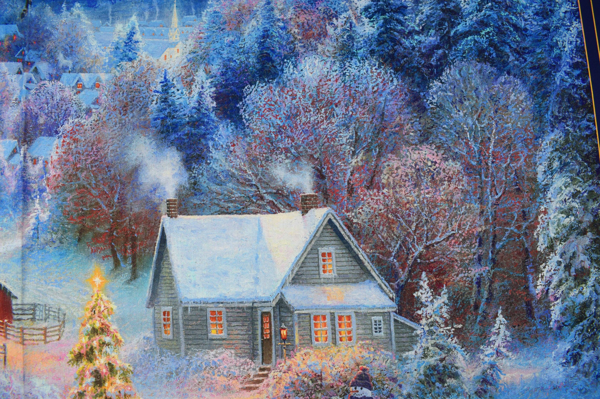 Night before Christmas  fabric panel, cotton Quilting  panel - The Quilt Sanctuary