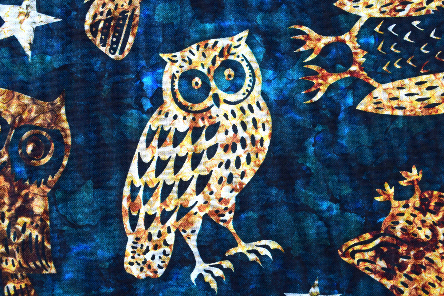 Wild Wood Owl fabric, Quilting fabric, cotton fabric -  Price by the Half Metre