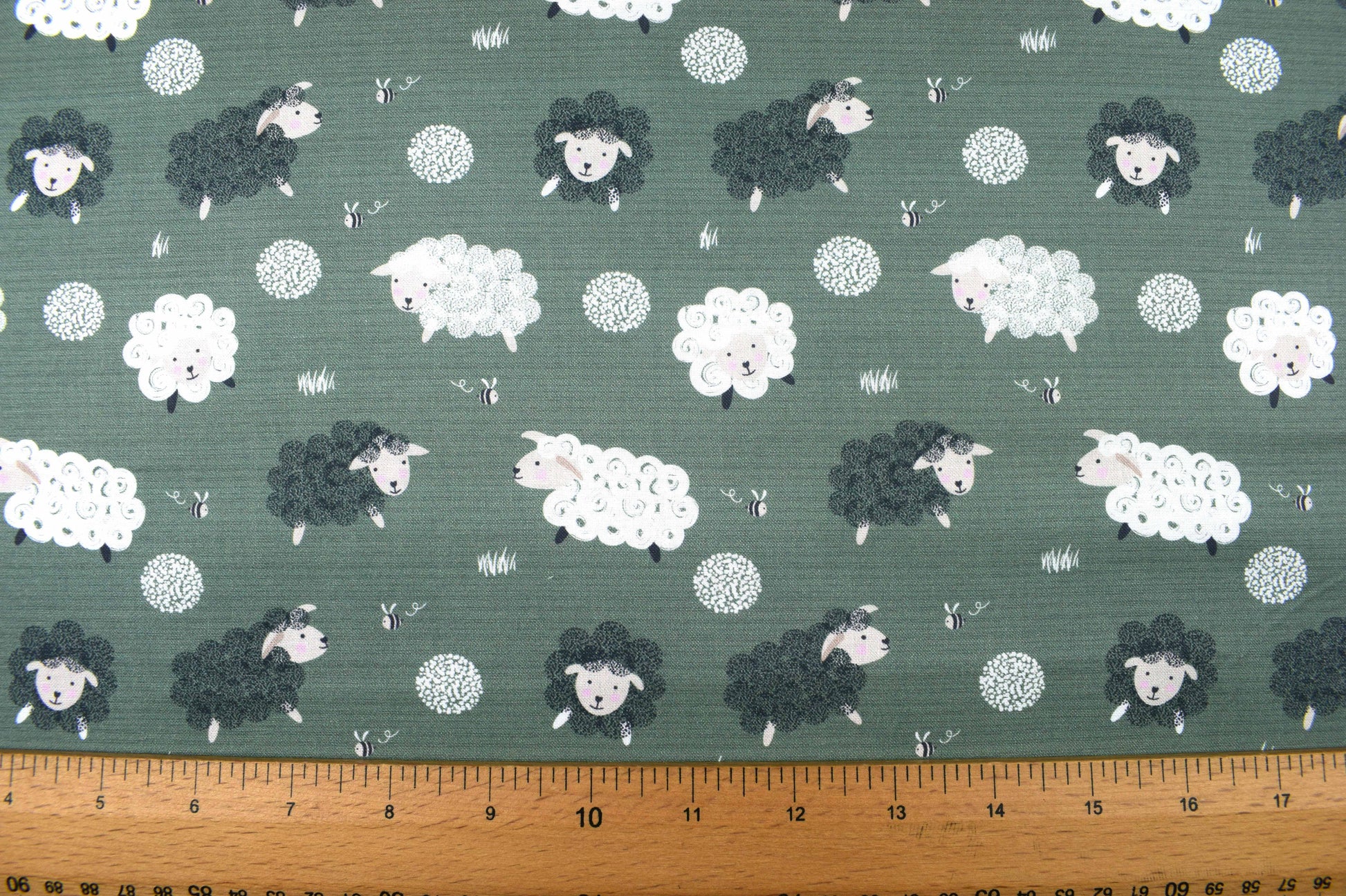 Sheep cotton quilting fabric - Price by Half Metre - The Quilt Sanctuary