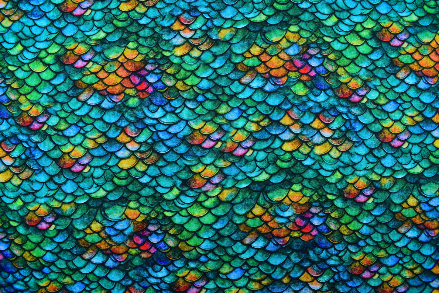 Green Dragon scales fabric , Quilting fabric, Dragon Song -  Price by the Half Metre
