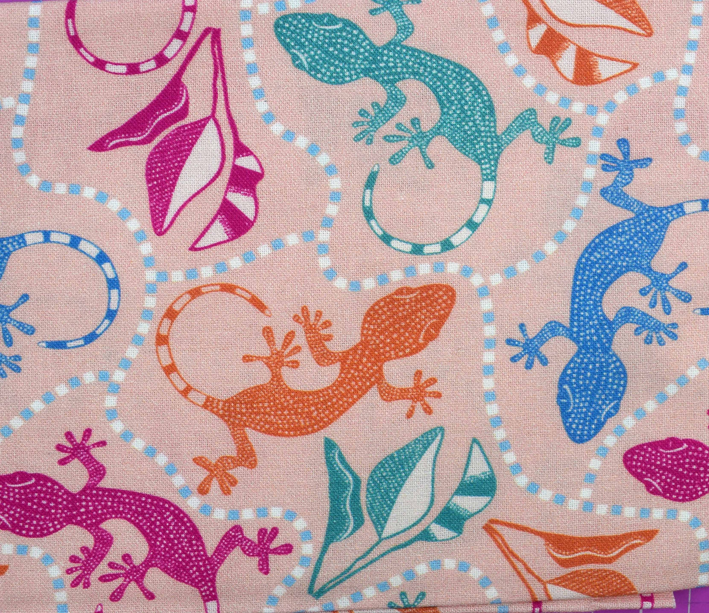 Mediterranean Tropical Cotton Fat Quarter Bundle – Birds Lemons Geckos Prints