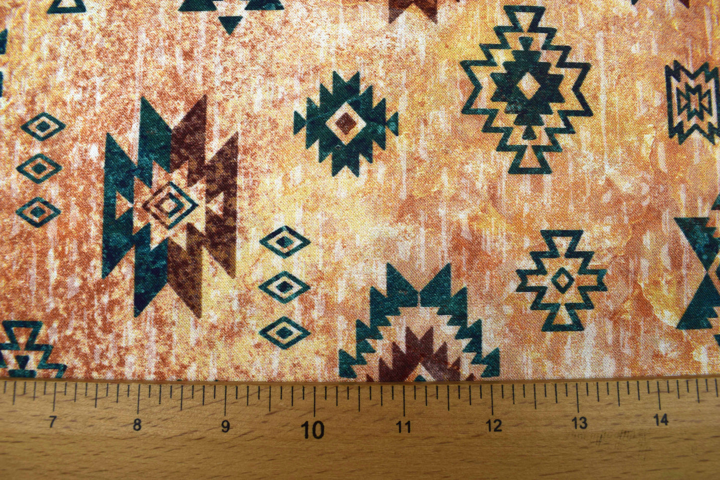 Navajo Motif Fabric, Sedona Spirit Quilt Cotton - Price by Half Metre