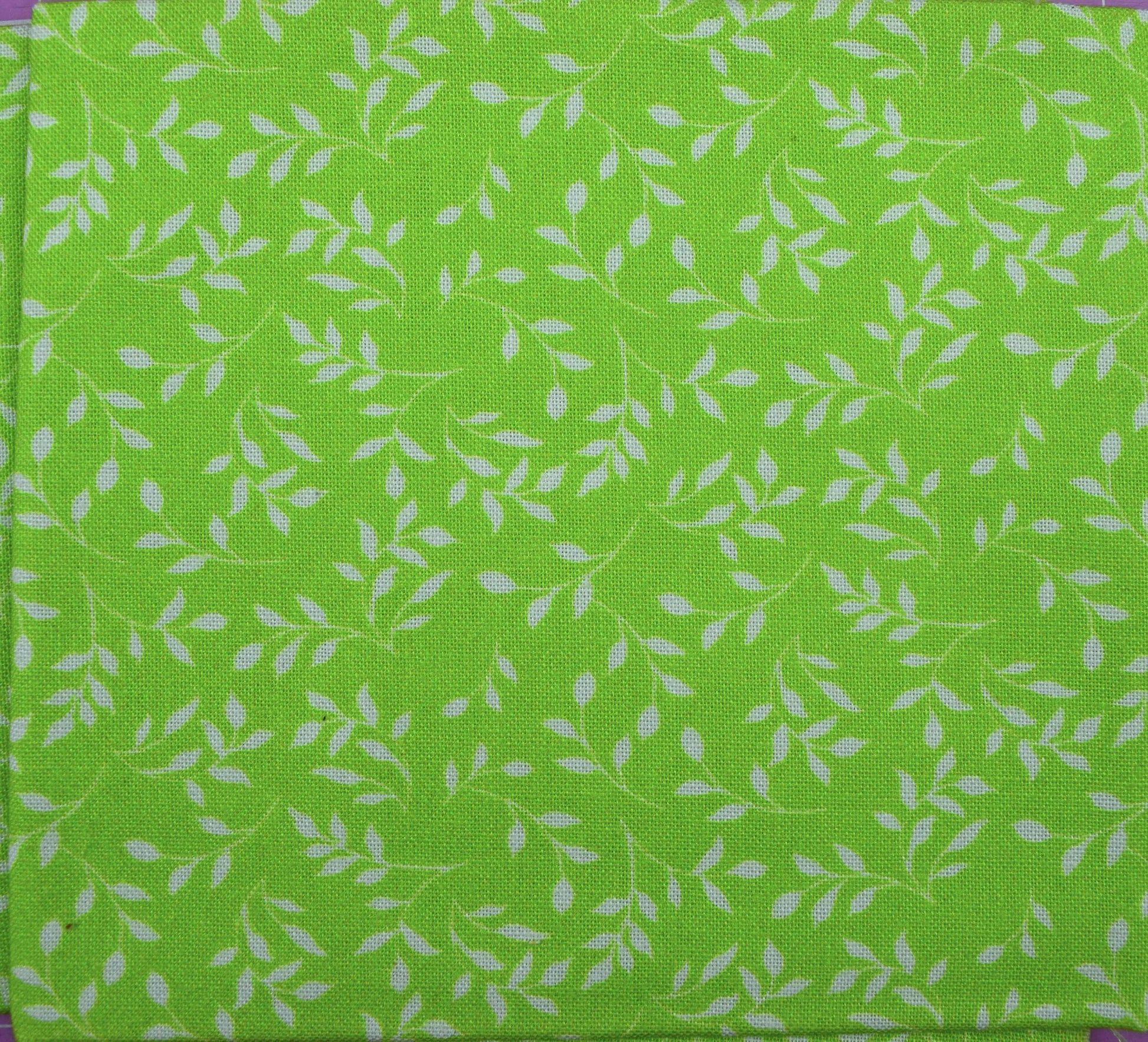 Lime green fat Quarter Bundle, blender fabric, quilting fabric - The Quilt Sanctuary