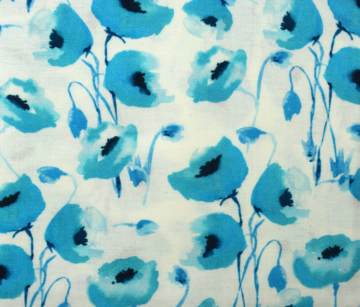 Vivid Water colour fat Quarter Bundle,  pastel cotton fabric, Wildflower prints - The Quilt Sanctuary