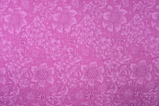 William Morris Fritillary cotton Quilting Fabric – Olive Orchard  - Price by the Half Metre - The Quilt Sanctuary