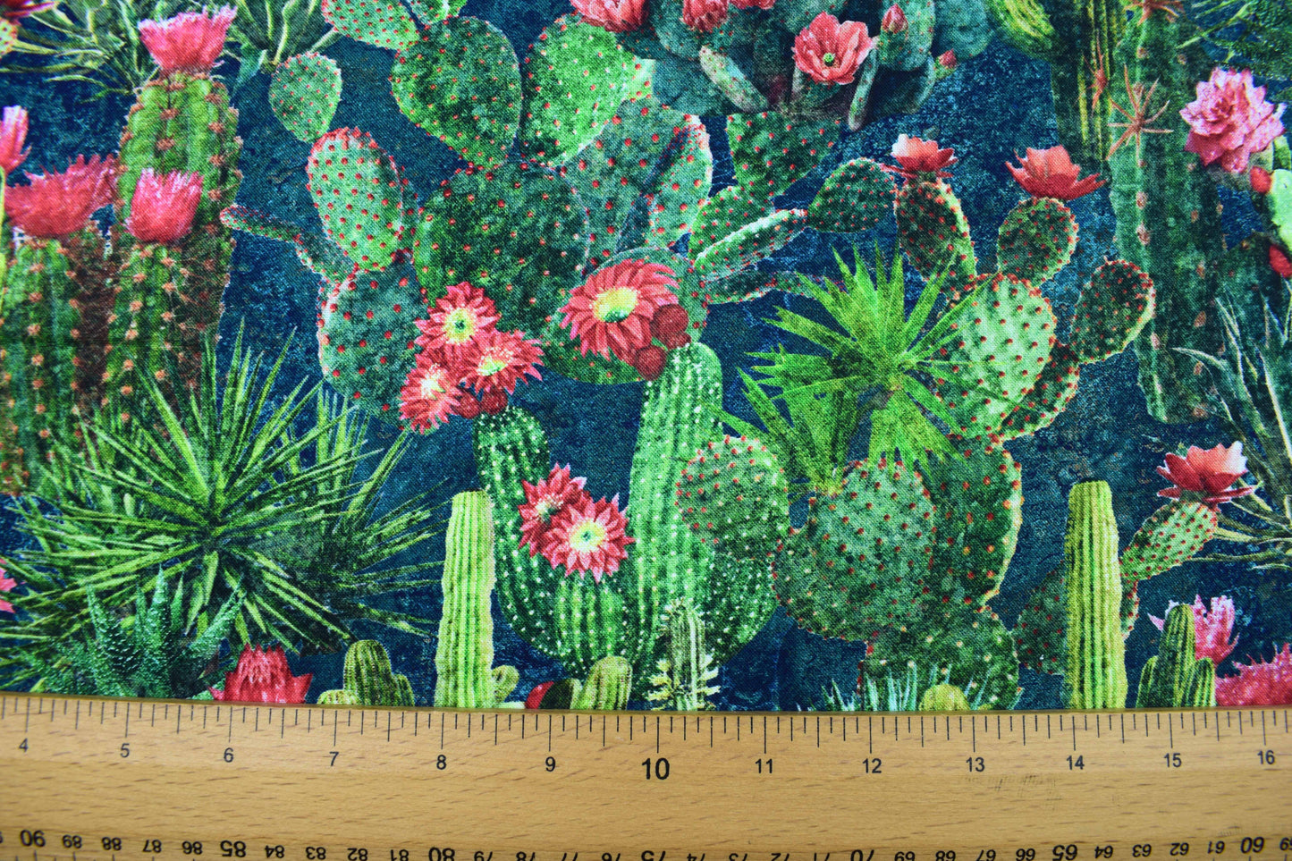 Packed Cactus Design Quilting Fabric - Sedona Spirit Range - Price by Half Metre