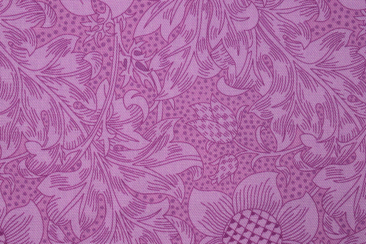 William Morris Fritillary cotton Quilting Fabric – Olive Orchard  - Price by the Half Metre