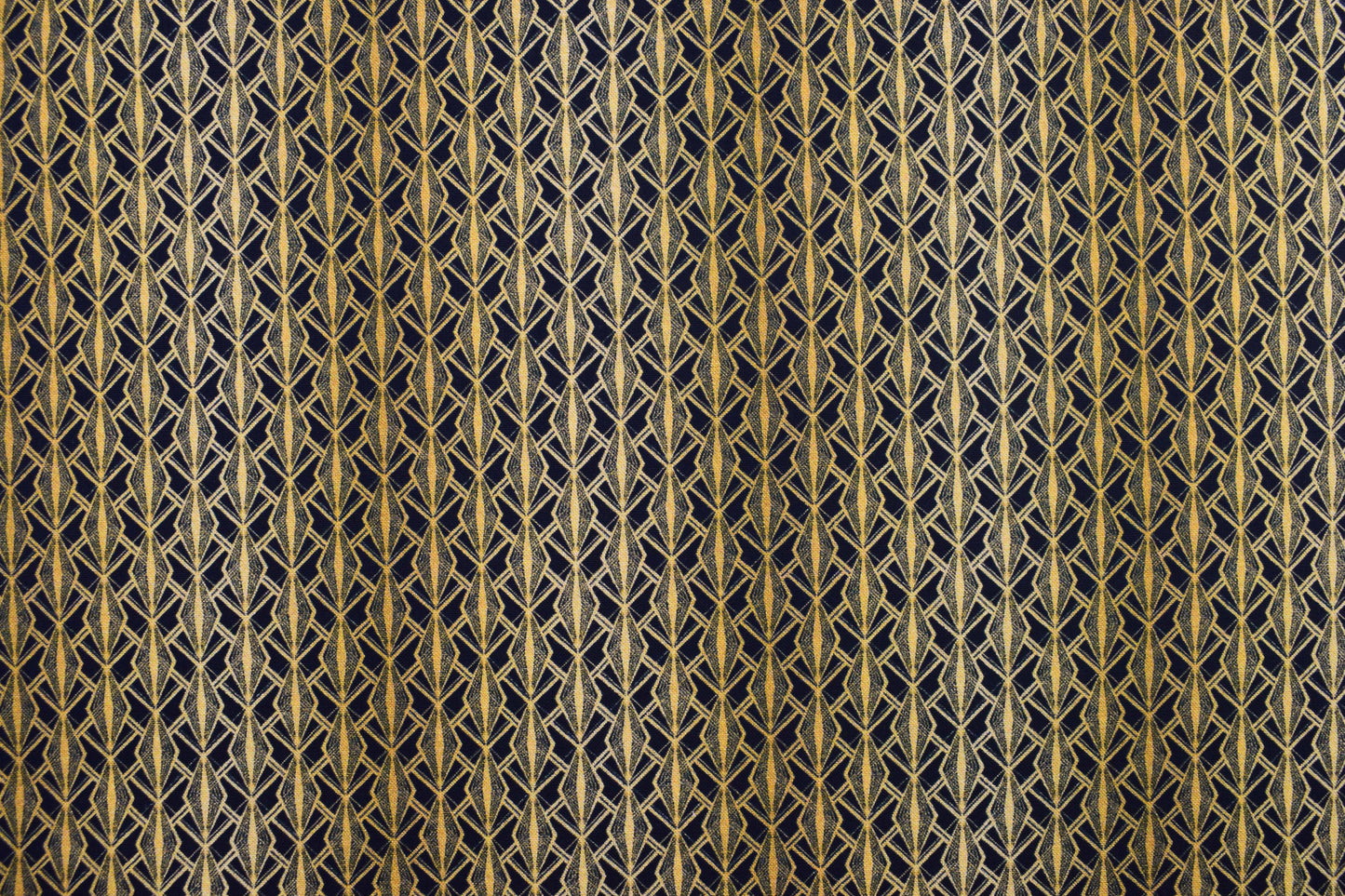 Art Deco Gold Diamond Geometric Quilting Fabric -  Price by the Half Metre - The Quilt Sanctuary