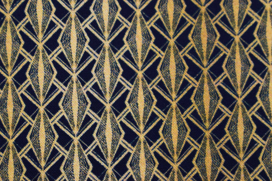 Art Deco Gold Diamond Geometric Quilting Fabric -  Price by the Half Metre - The Quilt Sanctuary