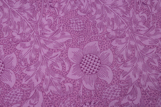 William Morris Fritillary cotton Quilting Fabric – Olive Orchard  - Price by the Half Metre - The Quilt Sanctuary
