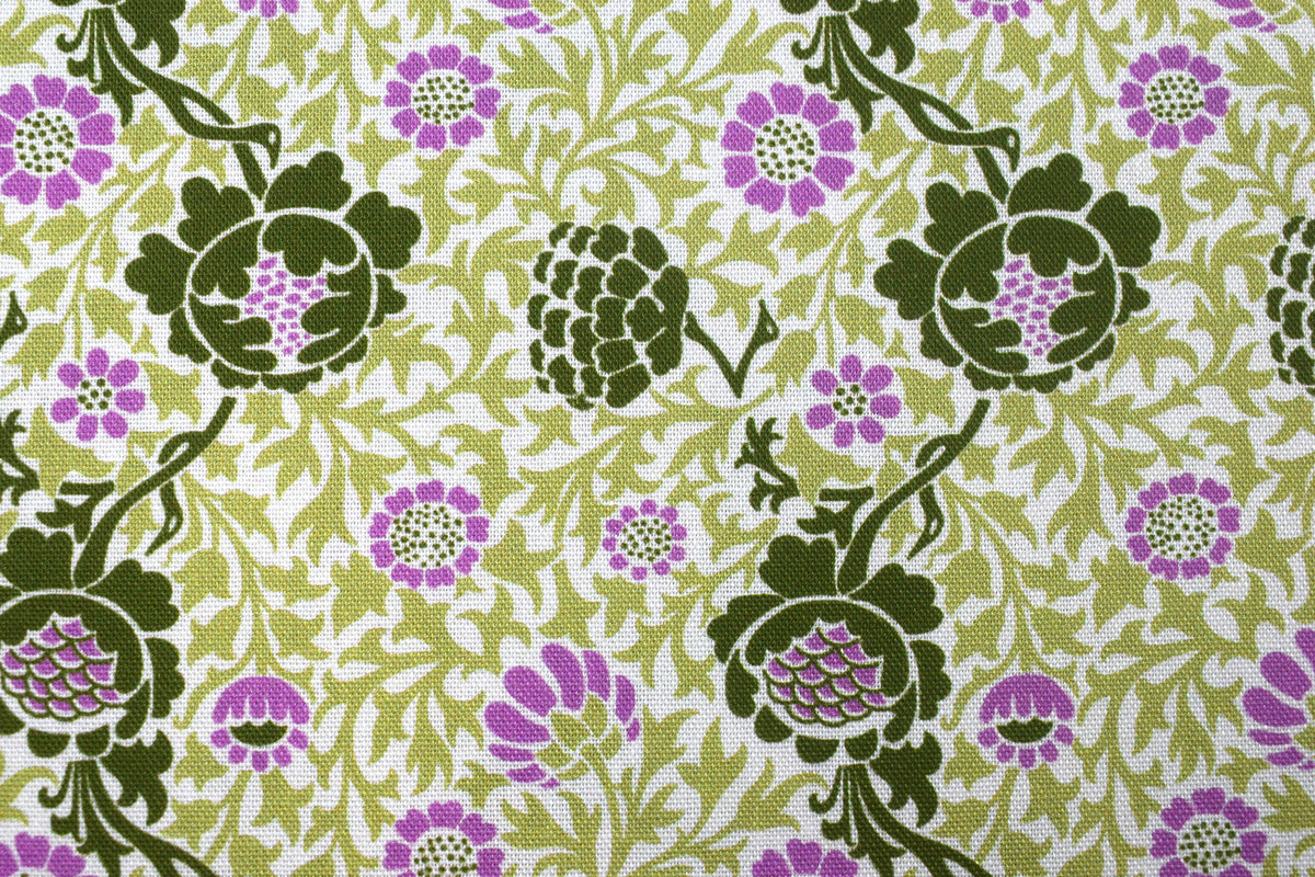 William Morris Grafton cotton Quilting Fabric – Olive Orchard  - Price by the Half Metre
