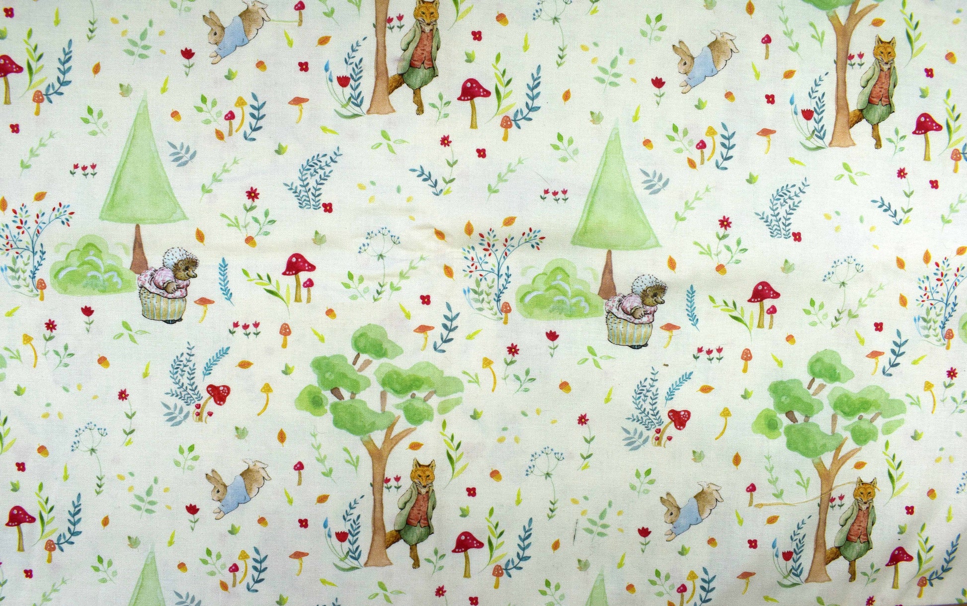 Peter Rabbit Woodland Cotton Fabric for Quilting - 1.5 Metre Piece - The Quilt Sanctuary