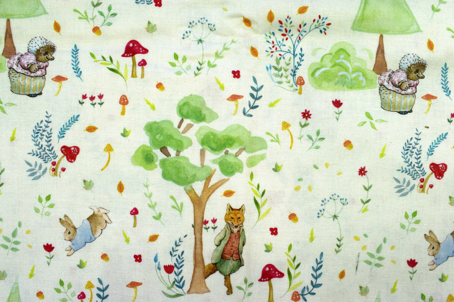 Peter Rabbit Woodland Cotton Fabric for Quilting - 1.5 Metre Piece - The Quilt Sanctuary