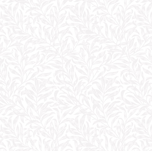 William Morris Willow Bough, White Quilting fabric, cotton fabric -  Price by the Half Metre - The Quilt Sanctuary